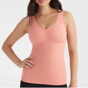Knix LuxeLift V-neck Pullover Tank Sz XL in Pink Ginger